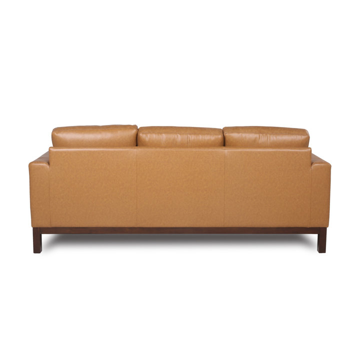 Joss & Main Alison 84'' Leather Sofa & Reviews Wayfair